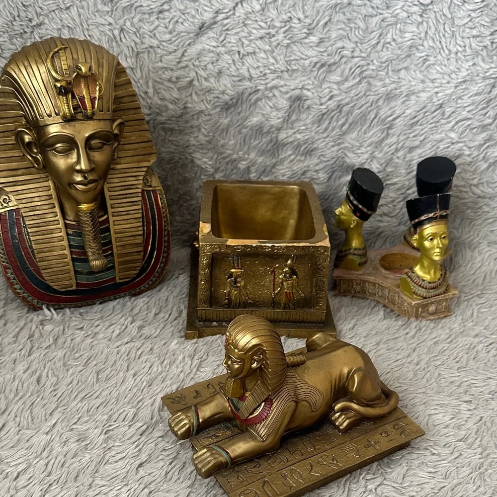 Egyptian Themed 3 Piece Decorative Set